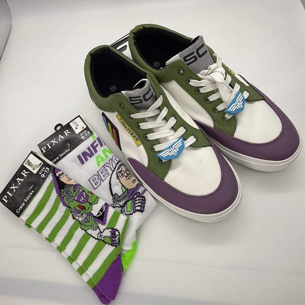 Disney Pixar Lightyear Buzz Costume Inspired Sneakers Shoes Men Size 11.5